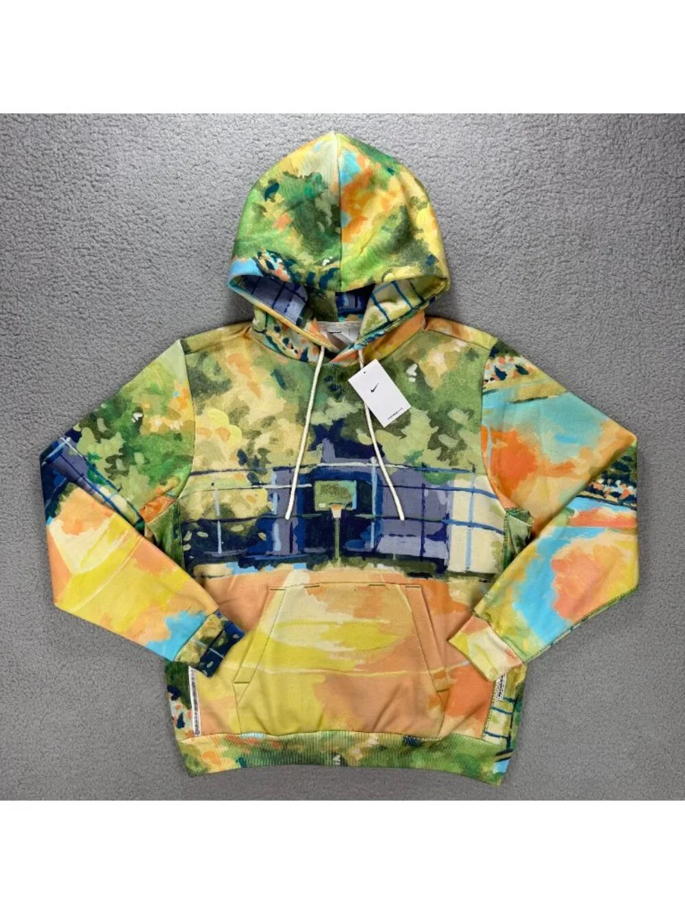 Nike Hoodie Men Large Multicolor Standard Issue Therma Fit Basketball Sweatshirt